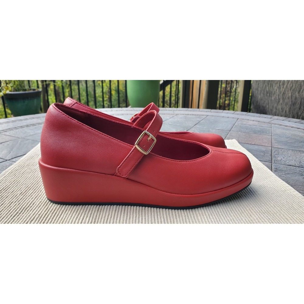 Alegria Women's Haylo Heels Mary Janes Sandals Ruby Red EU 39.5